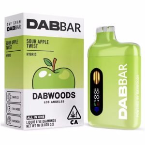 dabwoods dab bars 2.0 liquid diamond 1g sour apple twist