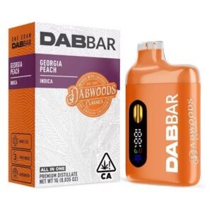 dabwoods dabbar classics 2.0 distillate 1g georgia peach